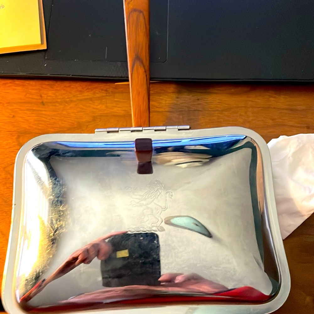 Chrome retro ashtray